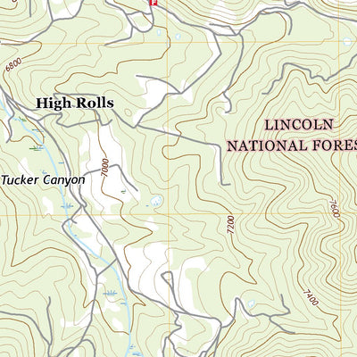 United States Geological Survey High Rolls, NM (2020, 24000-Scale) digital map