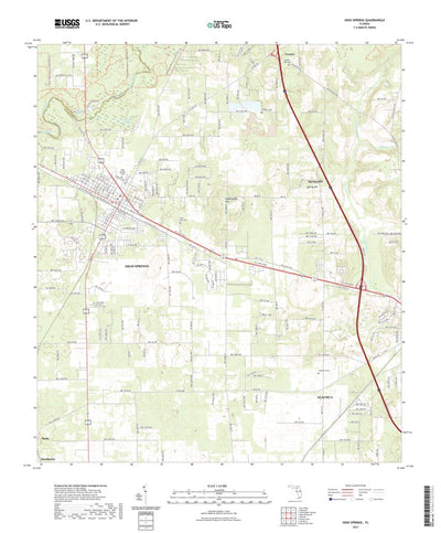 United States Geological Survey High Springs, FL (2021, 24000-Scale) digital map