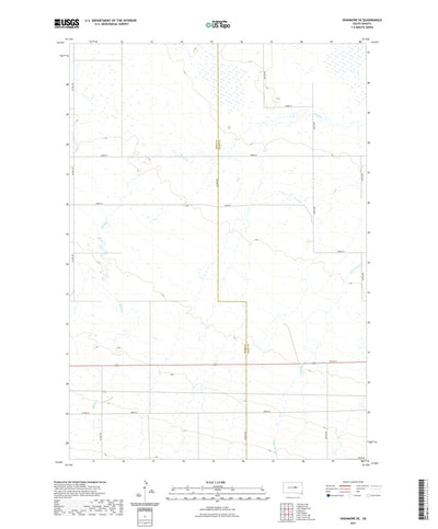 United States Geological Survey Highmore SE, SD (2021, 24000-Scale) digital map
