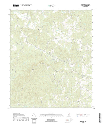 United States Geological Survey Hightower, AL (2020, 24000-Scale) digital map