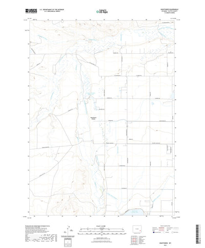 United States Geological Survey Hightower, WY (2021, 24000-Scale) digital map