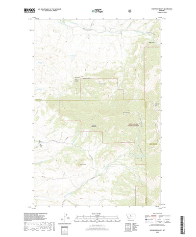 United States Geological Survey Highwood Baldy, MT (2020, 24000-Scale) digital map