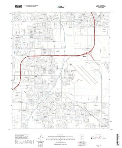 United States Geological Survey Higley, AZ (2021, 24000-Scale) digital map