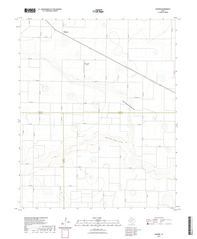 United States Geological Survey Hilburn, TX (2022, 24000-Scale) digital map