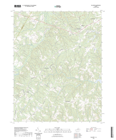 United States Geological Survey Hillcrest, VA (2022, 24000-Scale) digital map
