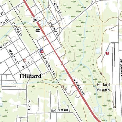 United States Geological Survey Hilliard, FL (2021, 24000-Scale) digital map