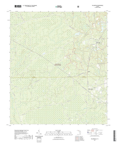 United States Geological Survey Hilliardville, FL (2021, 24000-Scale) digital map