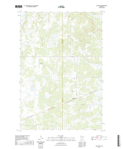 United States Geological Survey Hillman SE, MN (2022, 24000-Scale) digital map