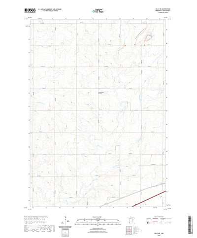 United States Geological Survey Hills NE, MN (2022, 24000-Scale) digital map
