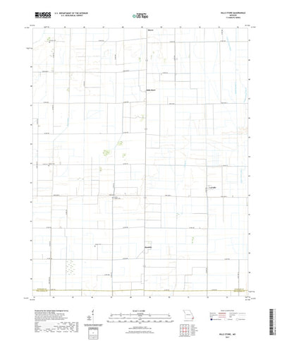 United States Geological Survey Hills Store, MO (2021, 24000-Scale) digital map