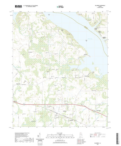 United States Geological Survey Hillsboro, AL (2020, 24000-Scale) digital map