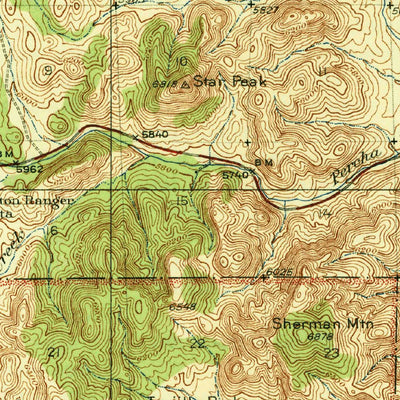 United States Geological Survey Hillsboro, NM (1940, 62500-Scale) digital map