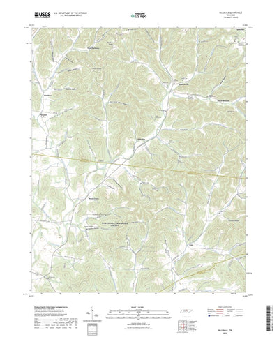 United States Geological Survey Hillsdale, TN (2022, 24000-Scale) digital map
