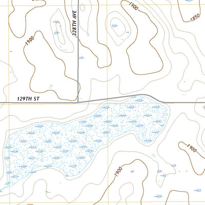 United States Geological Survey Hillsview SE, SD (2021, 24000-Scale) digital map