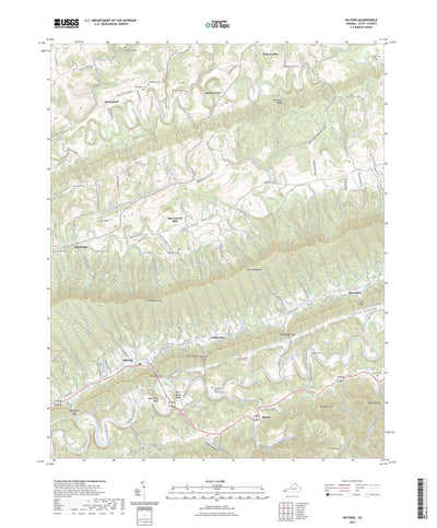 United States Geological Survey Hiltons, VA (2022, 24000-Scale) digital map