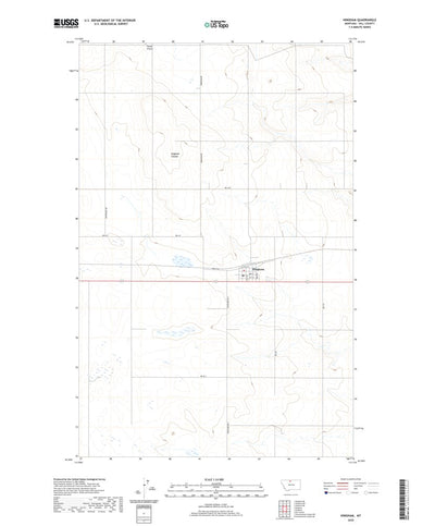 United States Geological Survey Hingham, MT (2020, 24000-Scale) digital map