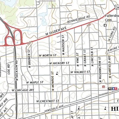 United States Geological Survey Hinsdale, IL (2021, 24000-Scale) digital map