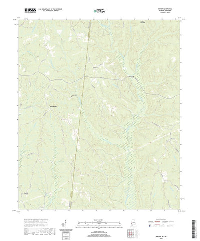United States Geological Survey Hinton, AL (2020, 24000-Scale) digital map