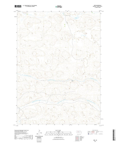 United States Geological Survey Hire, NE (2021, 24000-Scale) digital map