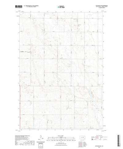 United States Geological Survey Hitchcock SW, SD (2021, 24000-Scale) digital map