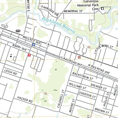 United States Geological Survey Hitchcock, TX (2022, 24000-Scale) digital map