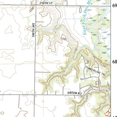 United States Geological Survey Hobarton, IA (2022, 24000-Scale) digital map