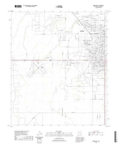 United States Geological Survey Hobbs West, NM (2020, 24000-Scale) digital map