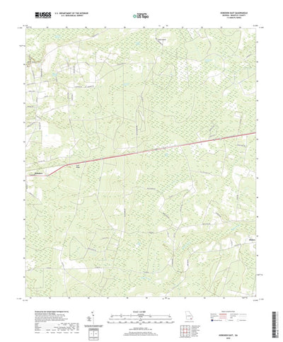 United States Geological Survey Hoboken East, GA (2020, 24000-Scale) digital map