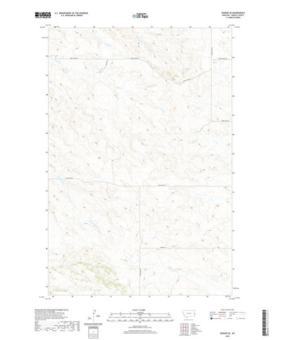 United States Geological Survey Hodges SE, MT (2020, 24000-Scale) digital map