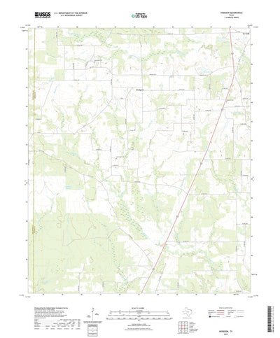 United States Geological Survey Hodgson, TX (2022, 24000-Scale) digital map
