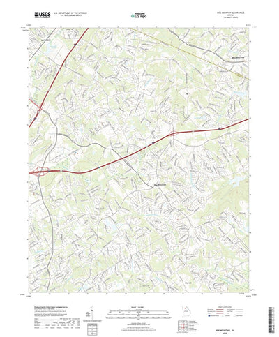 United States Geological Survey Hog Mountain, GA (2020, 24000-Scale) digital map