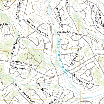 United States Geological Survey Hog Mountain, GA (2020, 24000-Scale) digital map