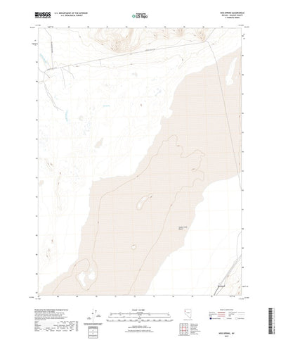 United States Geological Survey Hog Spring, NV (2021, 24000-Scale) digital map