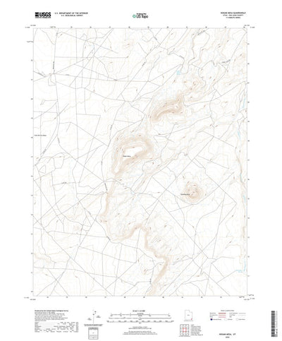 United States Geological Survey Hogan Mesa, UT (2020, 24000-Scale) digital map