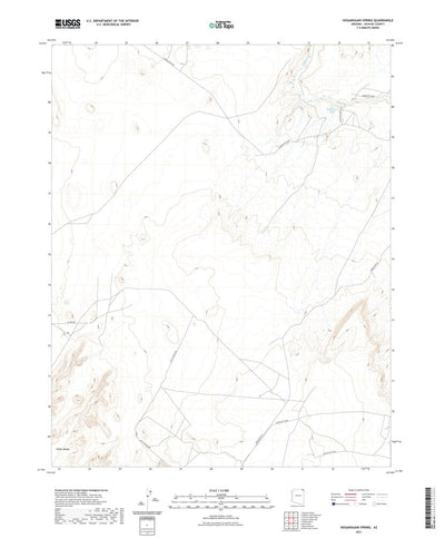 United States Geological Survey Hogansaani Spring, AZ (2021, 24000-Scale) digital map