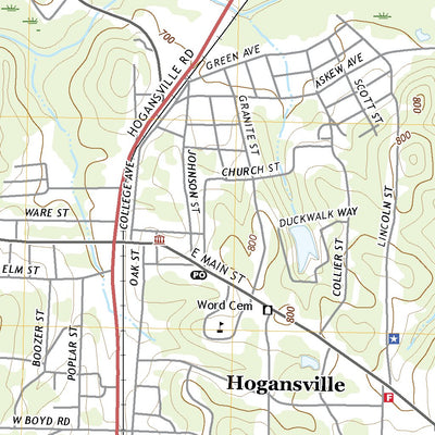 United States Geological Survey Hogansville, GA (2020, 24000-Scale) digital map