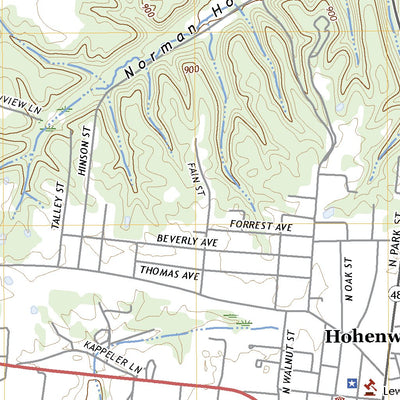 United States Geological Survey Hohenwald, TN (2022, 24000-Scale) digital map