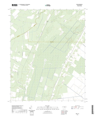 United States Geological Survey Hoke, NC (2022, 24000-Scale) digital map