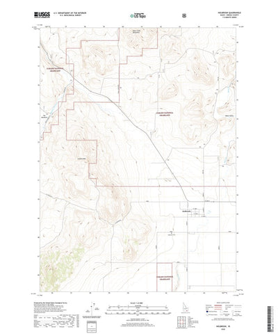 United States Geological Survey Holbrook, ID (2020, 24000-Scale) digital map