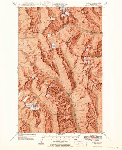 United States Geological Survey Holden, WA (1949, 62500-Scale) digital map