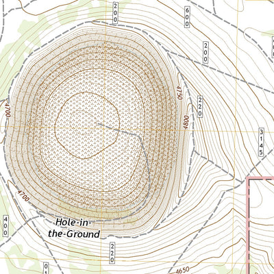 United States Geological Survey Hole In The Ground, OR (2020, 24000-Scale) digital map