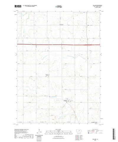 United States Geological Survey Holland, IA (2022, 24000-Scale) digital map