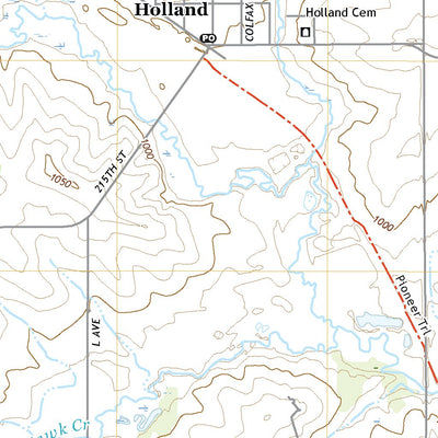 United States Geological Survey Holland, IA (2022, 24000-Scale) digital map