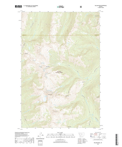 United States Geological Survey Holland Peak, MT (2020, 24000-Scale) digital map