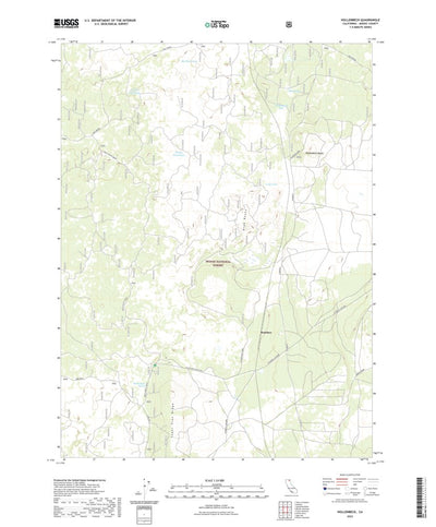 United States Geological Survey Hollenbeck, CA (2022, 24000-Scale) digital map