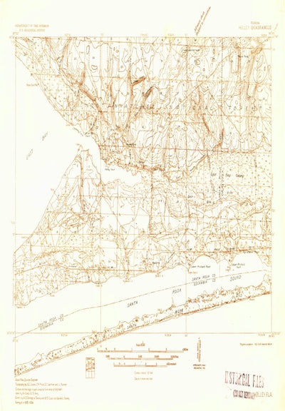 United States Geological Survey Holley, FL (1936, 48000-Scale) digital map