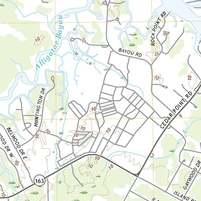 United States Geological Survey Hollingers Island, AL (2020, 24000-Scale) digital map