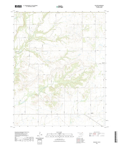 United States Geological Survey Hollow, OK (2022, 24000-Scale) digital map