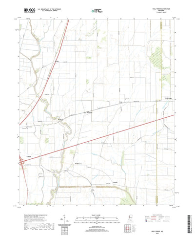 United States Geological Survey Holly Ridge, MS (2020, 24000-Scale) digital map
