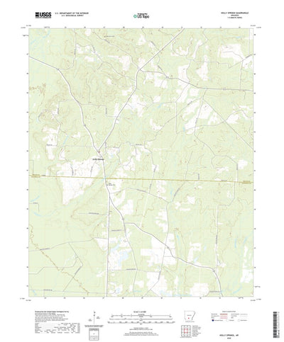 United States Geological Survey Holly Springs, AR (2020, 24000-Scale) digital map